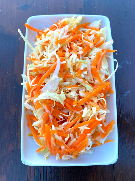 Vegetable salad with carrot